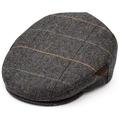 Newsboy Cap for Men, Gray Flat Cap, Ivy Hat Wool Blend, Mens Caps, Gatsby Hat