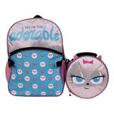 Secret Life of Pets 16" Backpack & Detachable Lunch Bag, Kids School Bookbag