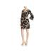 Sam Edelman Womens Floral Bell Sleeves Shift Dress