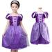 Vintage Kids Girls Princess Costume Fairytale Aurora Rapunzel Lace Party Dress