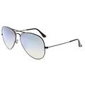 Ray-Ban Men's Gradient RB3025-002/4O-62 Black Aviator Sunglasses