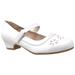 Sobeyo Kids Dress Shoes Mary Jane Ankle Strap Closed Toe Pumps White Sz 11