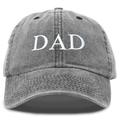 DALIX Men's Embroidered Dad Hat Soft Washed Cotton Baseball Cap in Washed Black