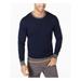 TASSO ELBA Mens Navy Crew Neck Classic Fit Wool Blend Sweater XXL