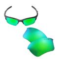 Walleva Emerald Mr. Shield Polarized Replacement Lenses for Oakley Half Jacket 2.0 XL Sunglasses
