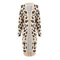 Cardigan Sweater Coat For Women,Sexy Cardigan Leopard Print Comfortable Coat