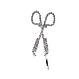 Bescita Stylish Hair Clip Women Scissors Shaped Hairpin Barrette Hair Accessories Rhinestone