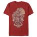Men's Harry Potter Gryffindor Coat of Arms Graphic Tee