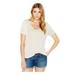 BAR III Womens New 4139 Ivory Jewel Neck Short Sleeve Casual Sweater S B+B