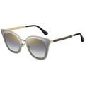 Jimmy Choo Blue Grey Gradient with Mirror effect Cat Eye Ladies Sunglasses LORY/S 2M2 49