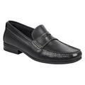 Adam Black Leather Penny Loafer