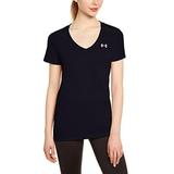 Women's Tech Short Sleeve Solid T-Shirt, Black/Metallic Silver, X-Small