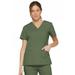 Dickies EDS Signature Scrubs Top for Women Mock Wrap 86806, S, Olive