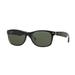 RAY BAN Sunglasses RB2132F 6052 Top Black On Transparent 55MM