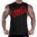 No Excuses Red Stamped Men's Black Sleeveless T-Shirt Tank Top 2X-Large Black