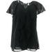 Isaac Mizrahi Clip Dot Blouse Ruffles& Lace Women's A306834