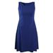 Simple Womens A-Line Sleeveless Dress With Pockets