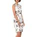 Calvin Klein Floral-Print Sheath Dress White