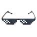 Atralife Performance sunglasses Mosaic Sunglasses Funny Hip Hop Unisex Quadratic Element Unisex Sunglasses for Stage Performance Daily Wear