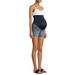 Time And Tru Maternity Denim Shorts with Patch Pockets