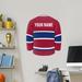 East Urban Home Vancouver Hockey Jersey Wall Decal Canvas/Fabric in Blue/Red | 24 H x 21 W in | Wayfair 12B05D18D2FF4D63BA02A2ABF96C21CE