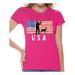 Awkward Styles Hunting USA Women Shirt Red White and Blue USA Patriotic T shirt for Women 51 States Pro America Women Tshirt Free to Be Me 4th of July T-shirt for Women One Nation USA Women Shirts