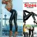 New Women Skinny Faux Leather Stretchy Pants Leggings Pencil Tight Trousers Fashion Womens Ladies Black Wet Leggings High Waist Faux Leather Ladies Stretch Pant PVC Trousers stretch Tight Pant