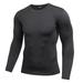 Cocloth Mens Quick Dry Fitness Compression Long Sleeve Runnning Shirt Base layer Body Under Shirt Tight Sports Gym Wear Top Shirt