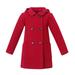 Richie House Girls' Wool Double-Breasted Jacket RH2517