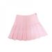 Newway Women High Waisted Plain Pleated Skirt,with Comfy Stretchy Band,Mini Skirt Lining Shorts,For Skater/Tennis,Dance Learnning (S-L)