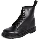 Dr. Martens, 1460 Mono 8-Eye Leather Boot for Men and Women, Black Smooth, 10 US Women/9 US Men