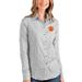 Clemson Tigers Antigua Women's Structure Button-Up Shirt - Gray/White