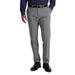 Men's Haggar Iron Free Premium Khaki Slim-Straight Fit Flat Front Perfect Fit Waistband Casual Pant Heather Gray