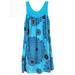 Women's Summer Sleeveless Casual Swing Dress Floral Printed Simple T-Shirt Loose Dresses