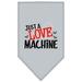 Mirage Pet 66-441 LGGY Love Machine Screen Print Bandana, Grey - Large