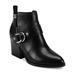Marc Fisher Womens Victa Leather Pointed Toe Ankle Boots