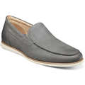 Mens Florsheim Atlantic Moc Toe Venetian Slip On Shoes Nubuck Gray 13316-020