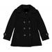Girls Fleece Double Breasted Button Polyester Pea Coat Jacket