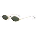 Jocestyle Oval Sunglasses Women Personality European PC Lens Eyewear (Army Green)