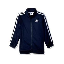 adidas Boys' Big Iconic Tricot Jacket, Collegiate, Collegiate Navy, Size Large