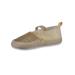 Rising Star Baby Girls' Gold Glitter Slip-On Shoes (Newborn)