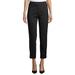 Calvin Klein Womens Faux Leather Stripe Ankle Pants