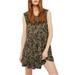 Free People Womens Fake Love Printed Mini Dress