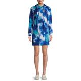 Almost Famous Juniors Fitted Hoodie Tie Dye Dress