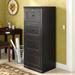 World Menagerie Didier 4-Drawer Vertical Filing Cabinet Wood in Brown | 54.5 H x 18.25 W x 22 D in | Wayfair WLDM8177 40131297