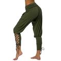 Avamo Women Casual High Waist Harem Pants Casual Solid Color Bandage Slim Leg Sweatpants Jogger Trouser