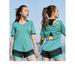 Women's Active Short Sleeve Yoga Tops Activewear Running Workouts T-Shirt Sports Tee Yoga Shirts