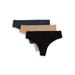 Calvin Klein Underwear Women's 3 Pack Invisibles Thongs