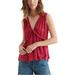 Lucky Brand Womens Romantic Ruffle Pullover Blouse