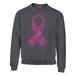 S4E Men's Pink Ribbon Word Montage Crewneck Sweatshirt